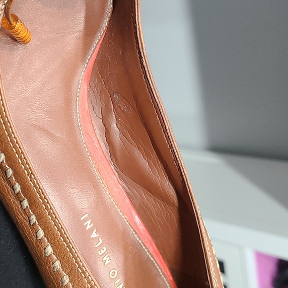 ANTONIO MELANI LEATHER SHOES SZ 9 - Picture 9 of 9